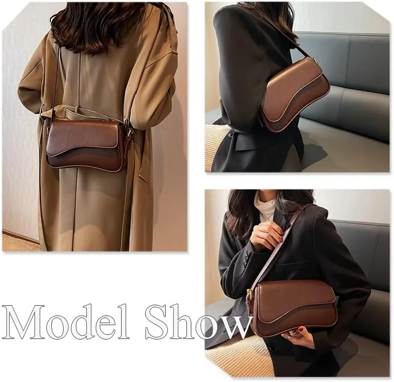 2025 Small Shoulder Bag Y2K Purse for Women, Crocodile Clutch Purse Handbag Satchel Tote Bag Classic Retro Crossbody Bag