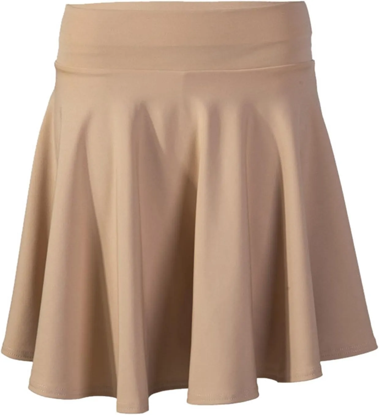 A Line Midi Skirt for Women Versatile 45CM Pleated Half Skirt Fashionable Flared Dress Skirt Non See ThroughDesign
