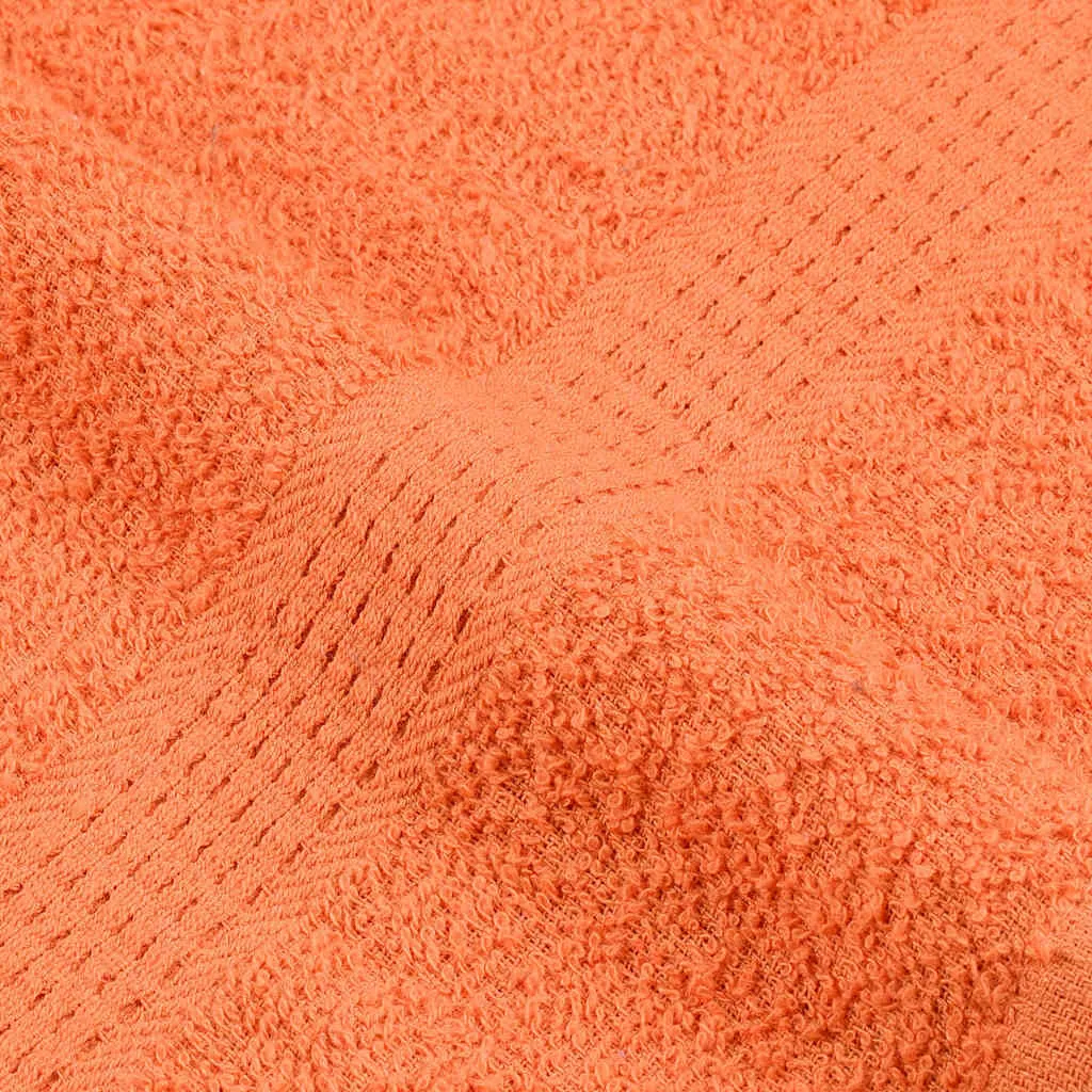 Bath Towels 10 pcs Orange 100x150 cm 360 gsm 100% Cotton