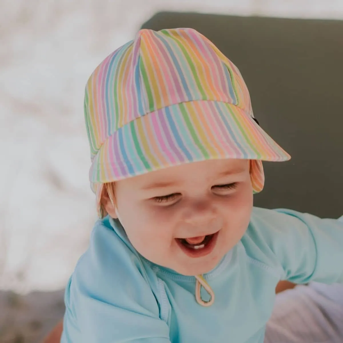 Bedhead Legionnaire Swim Hat with Strap - Rainbow