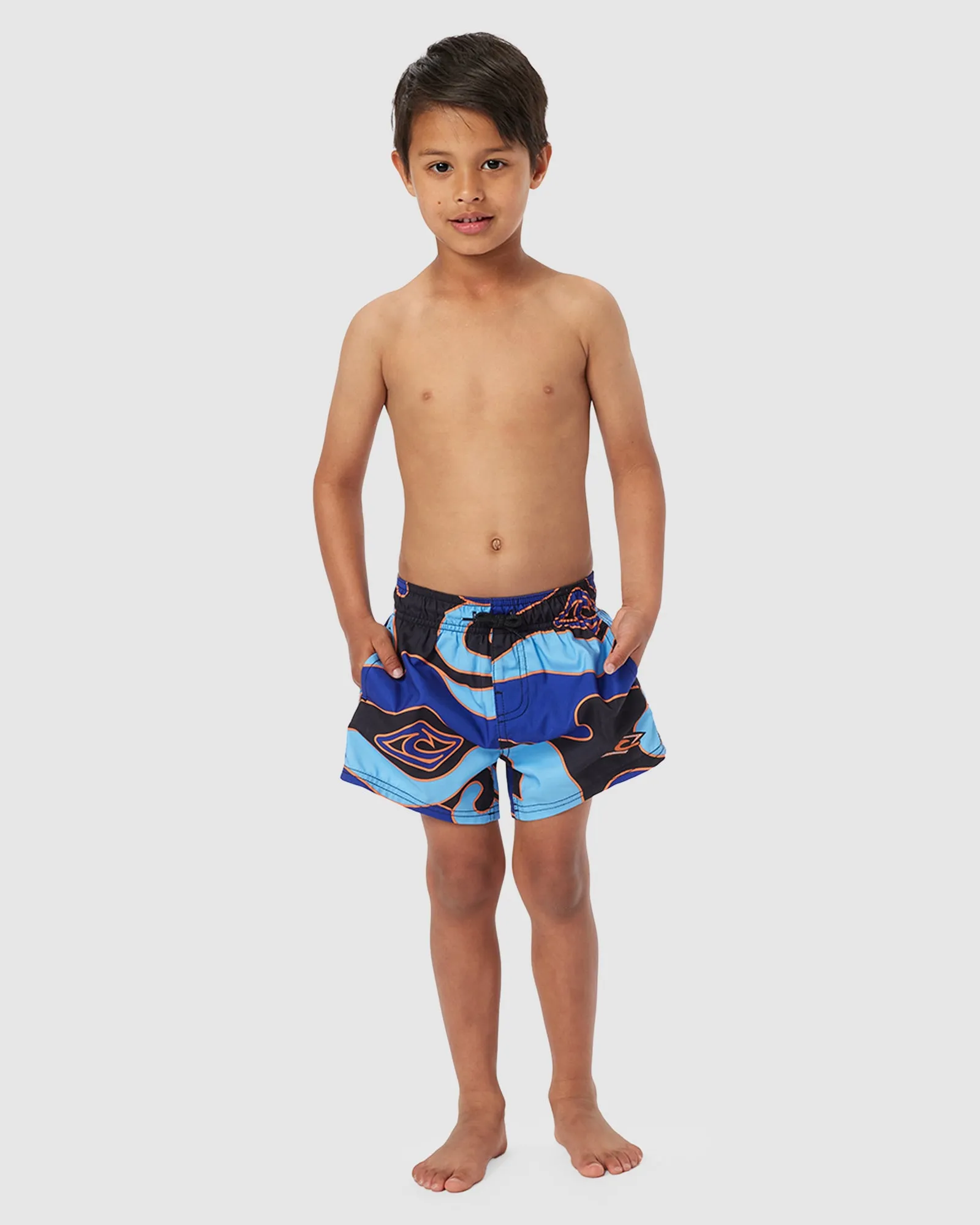 BOYS 2-7 TUBE TOWN WAVES VOLLEY BOARDSHORTS