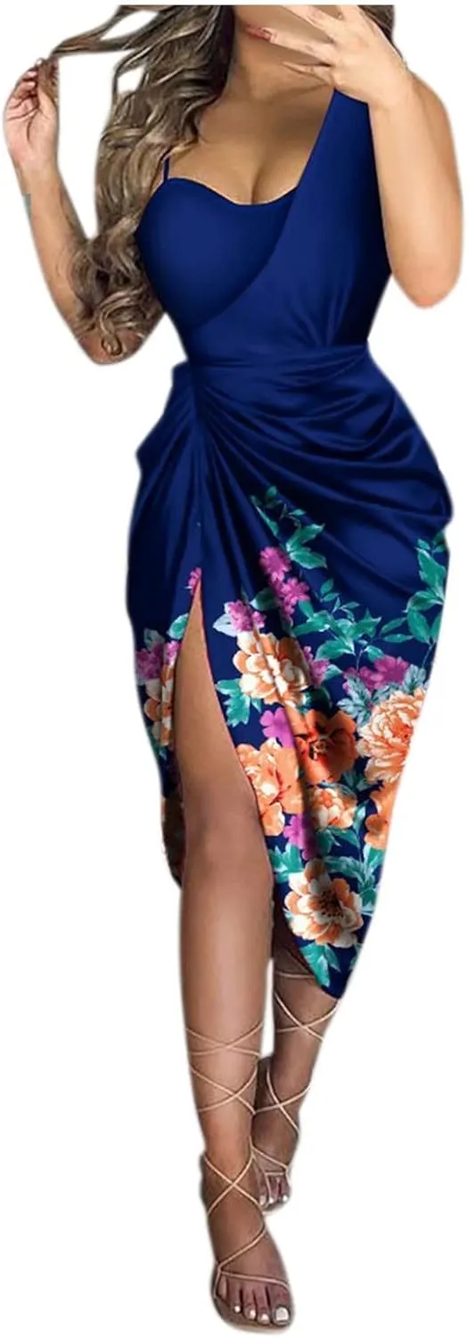 Cocktail Dresses for Women Evening Party,Sexy Off Shoulder Slip Bodycon Elegant Sequin Formal Plus Size Midi Dress
