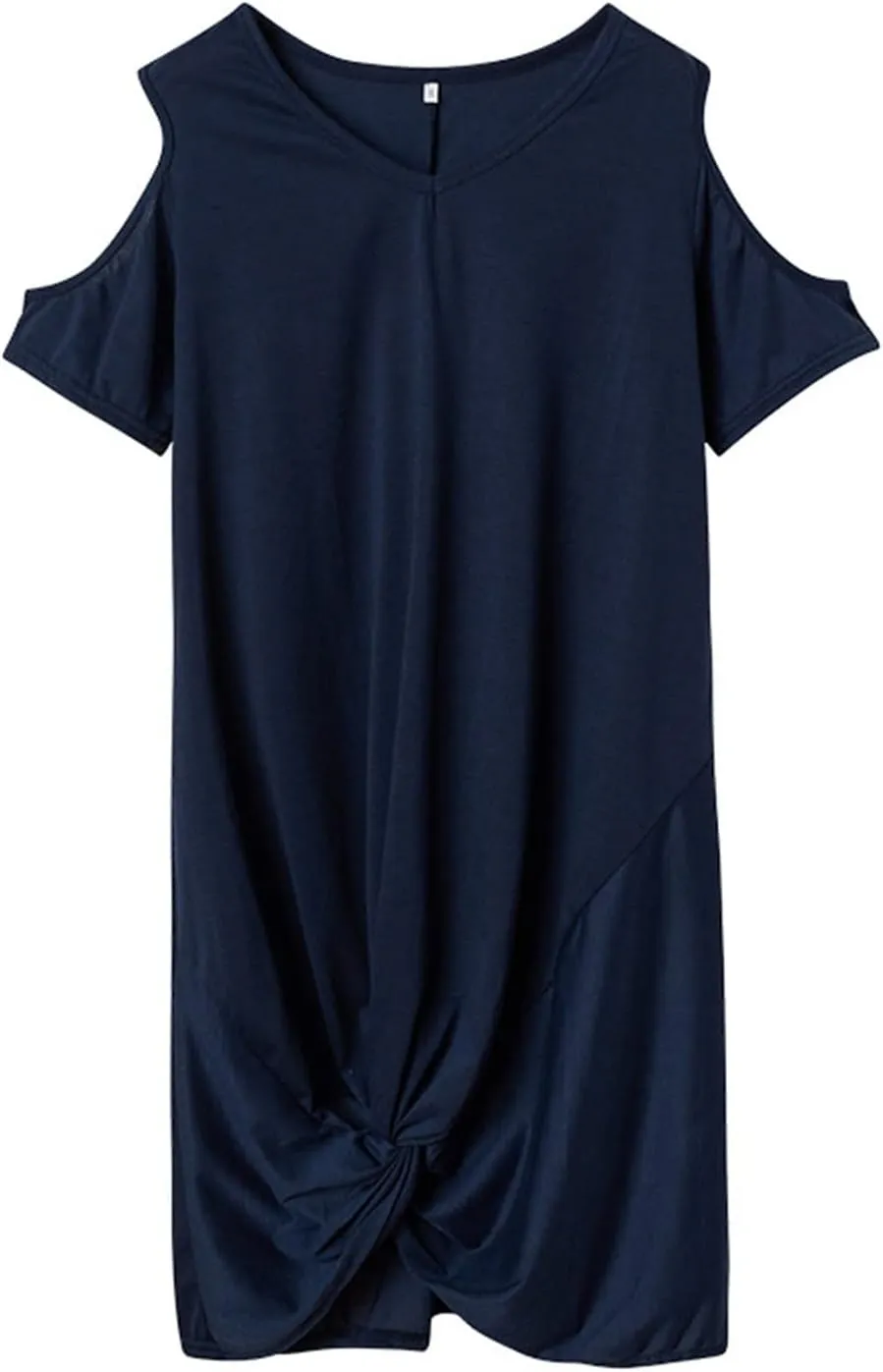 Cold Shoulder Dresses for Women Summer V Neck Short Sleeve Sexy Mini Dress Casual Beach Vacation Lightweight Outfits