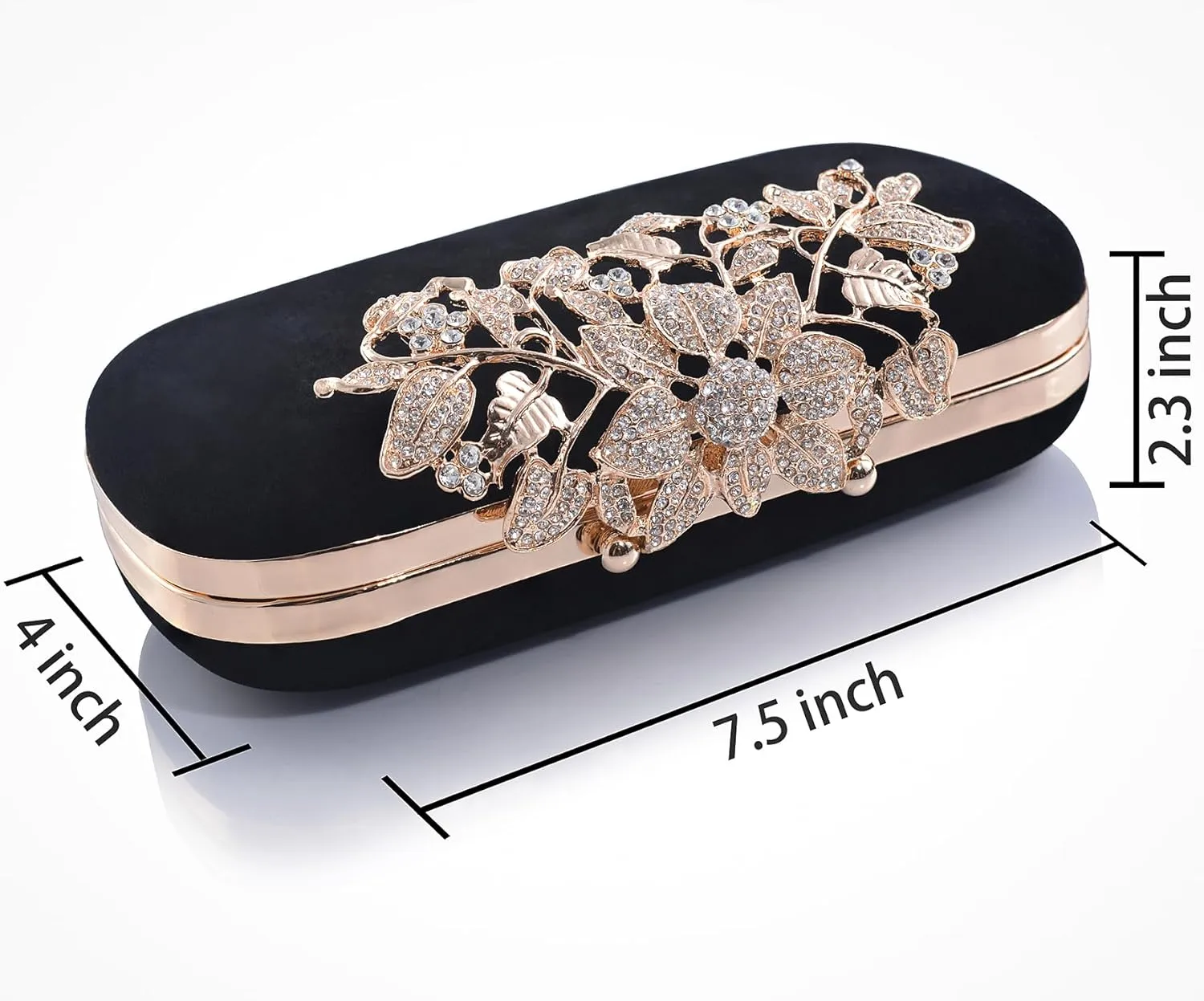Crystal Evening Bag Rhinestone Bride and Bridesmaid Wedding Prom Party Formal Clutch Purses for Women Evening