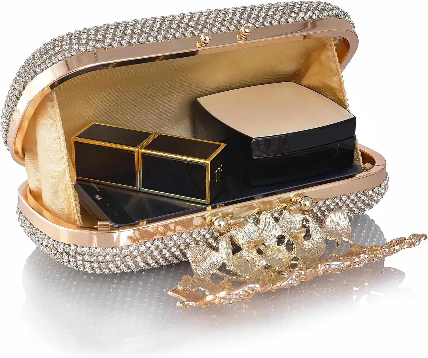 Crystal Evening Bag Rhinestone Bride and Bridesmaid Wedding Prom Party Formal Clutch Purses for Women Evening