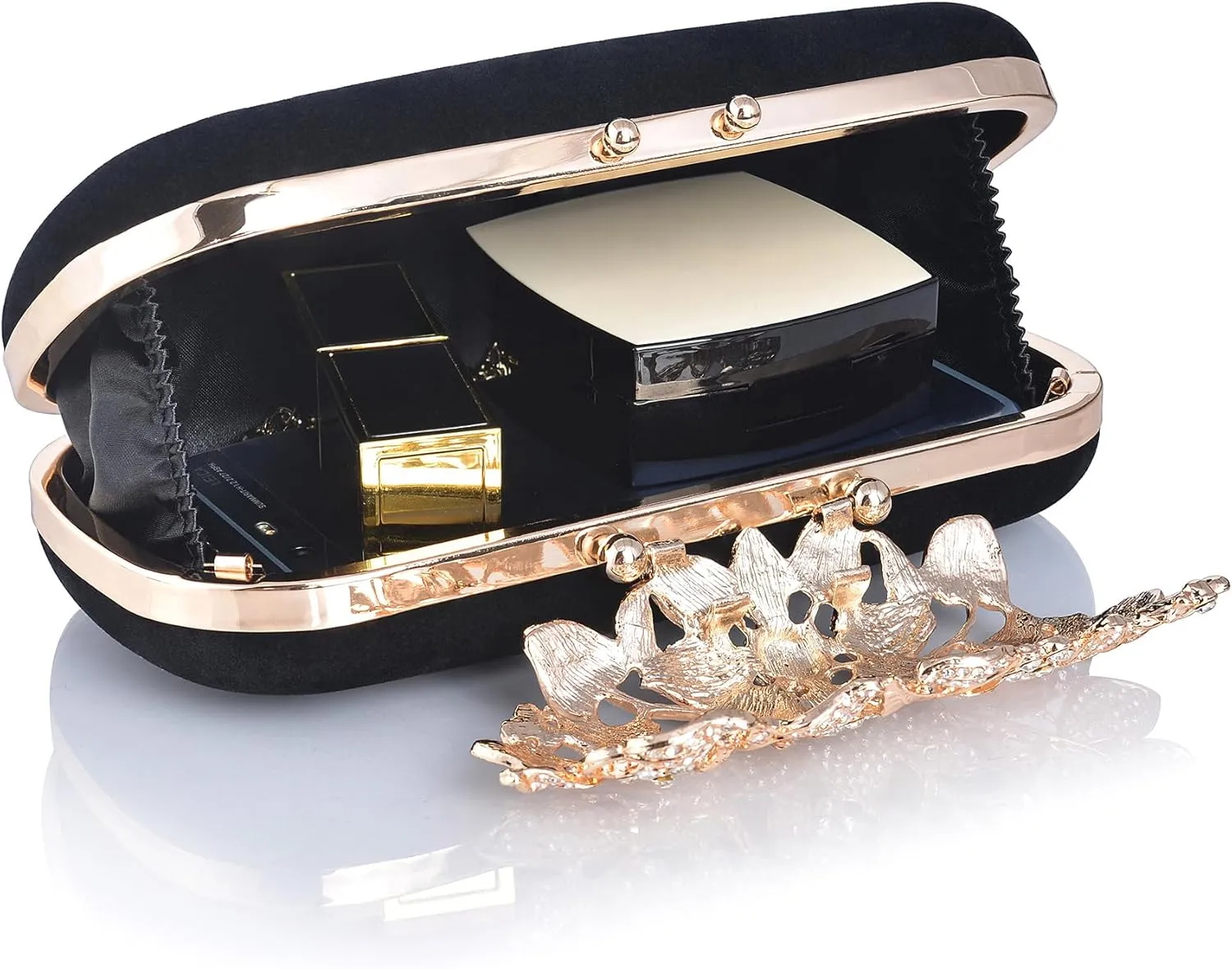Crystal Evening Bag Rhinestone Bride and Bridesmaid Wedding Prom Party Formal Clutch Purses for Women Evening