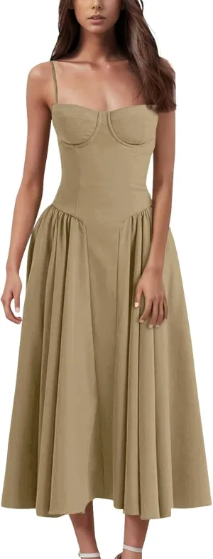 Dresses for Women 2025 Sleeveless Maxi Dress Summer Dresses for Women 2025 Casual Floral Print