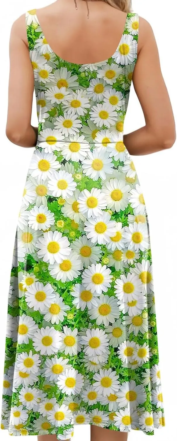 Easter Dress for Women Spring Summer Casual Dresses for Women 2025 Casual Boho Floral Print