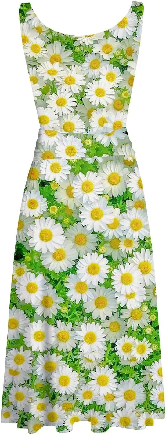 Easter Dress for Women Spring Summer Casual Dresses for Women 2025 Casual Boho Floral Print