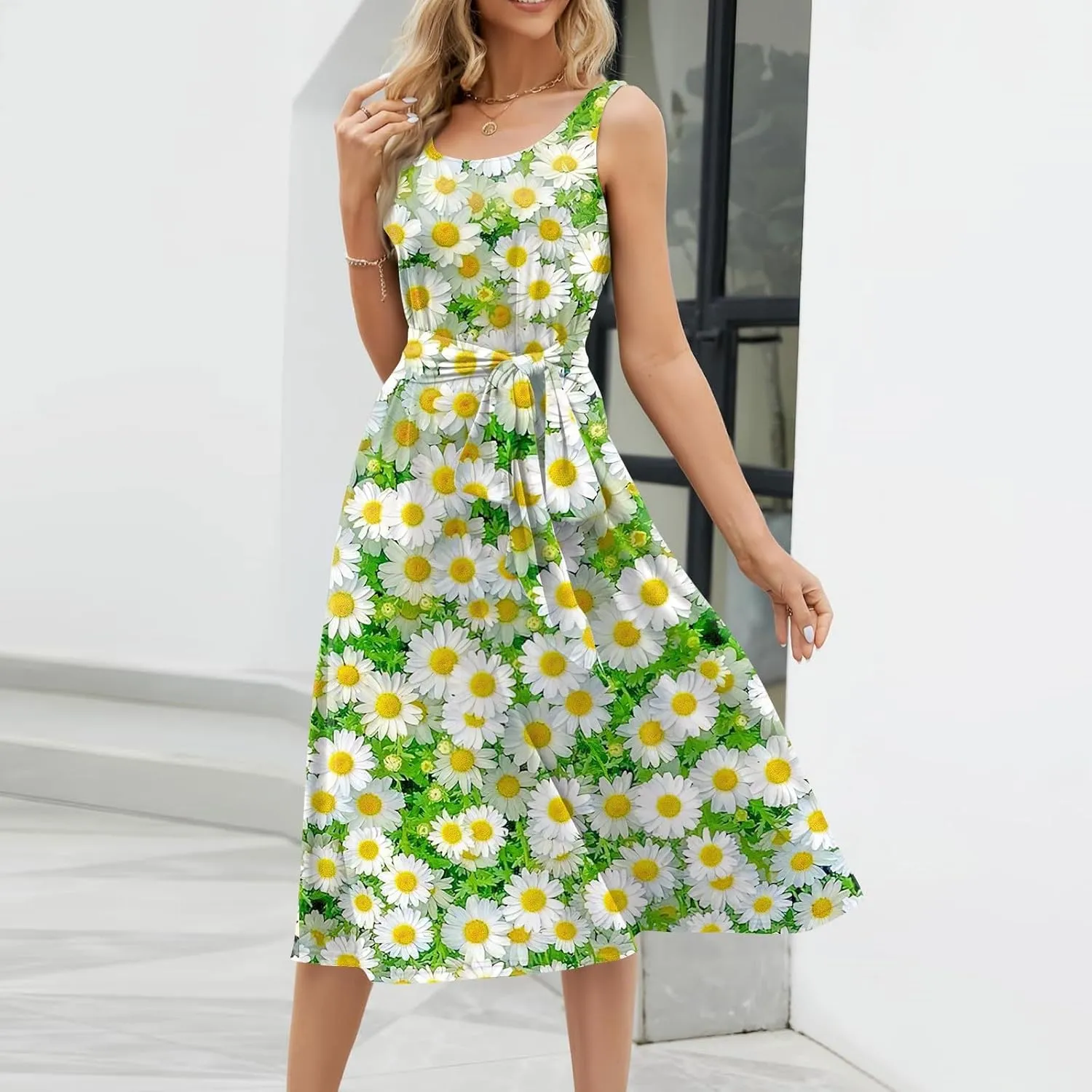 Easter Dress for Women Spring Summer Casual Dresses for Women 2025 Casual Boho Floral Print