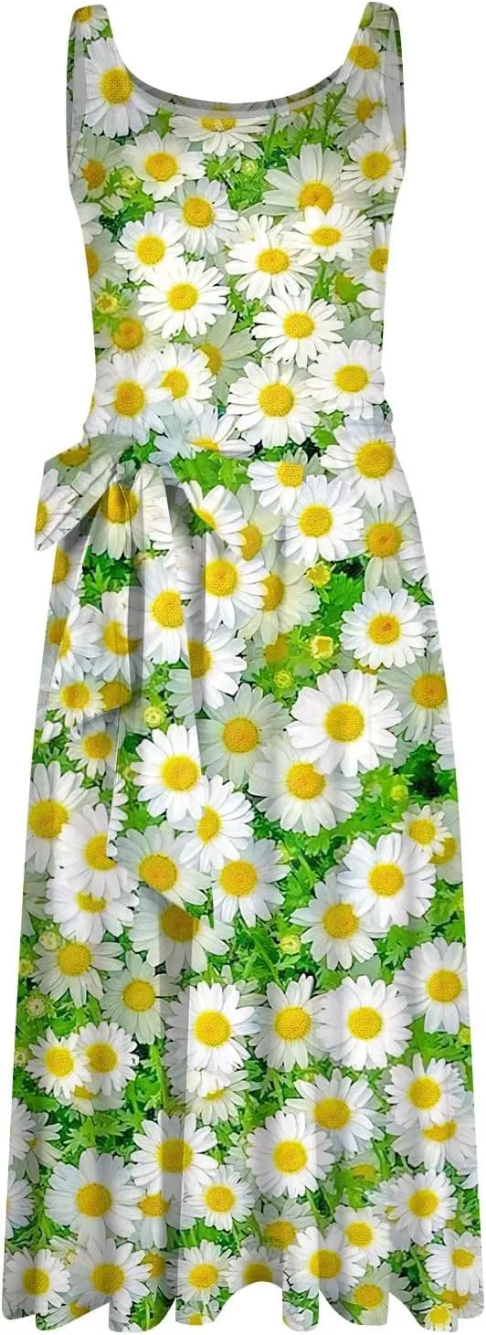 Easter Dress for Women Spring Summer Casual Dresses for Women 2025 Casual Boho Floral Print