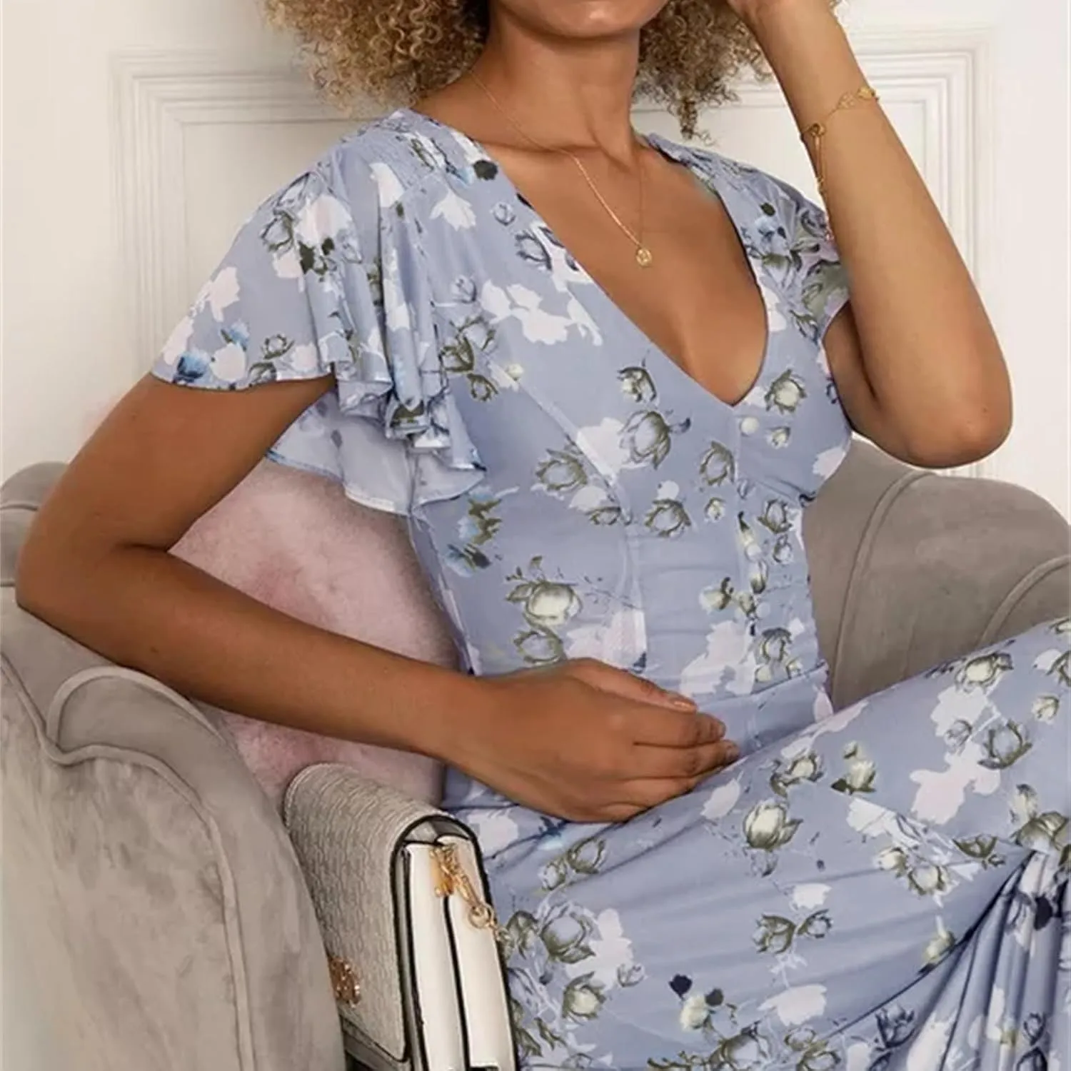 Easter Dress for Women Summer Dresses for Women 2025 Swing Chiffon Dress Fitted Spring Summer