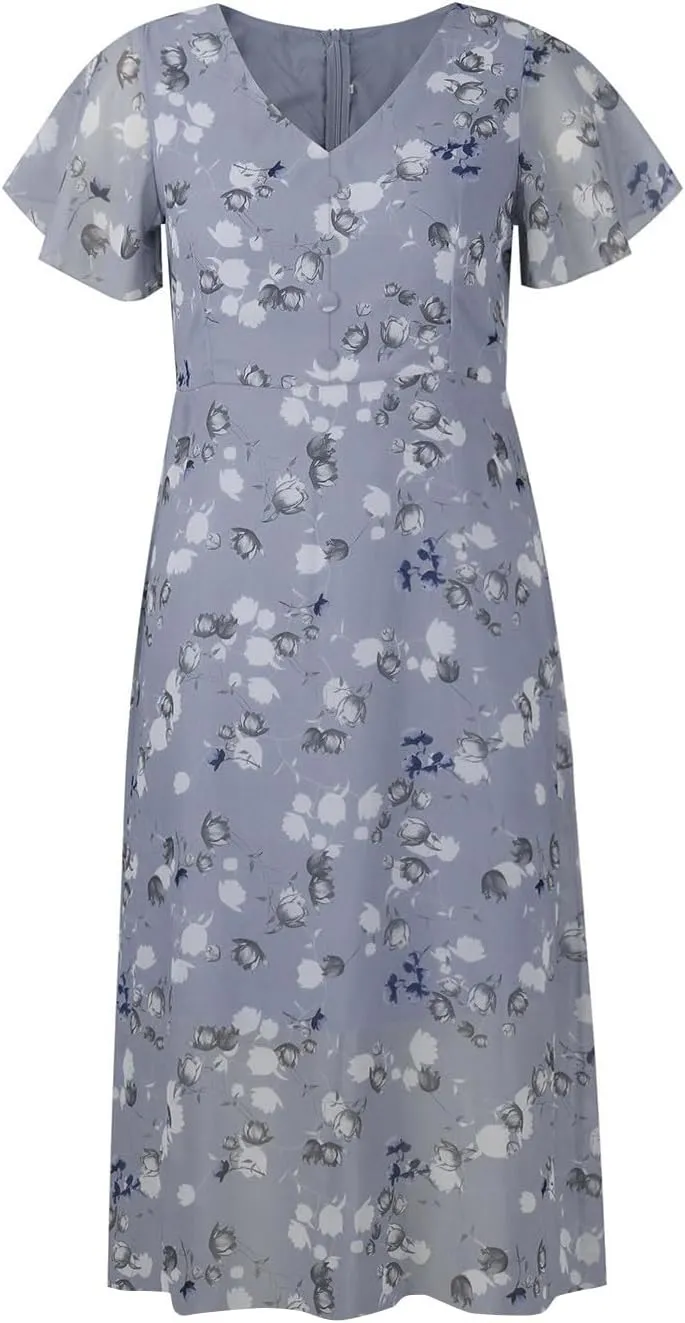 Easter Dress for Women Summer Dresses for Women 2025 Swing Chiffon Dress Fitted Spring Summer