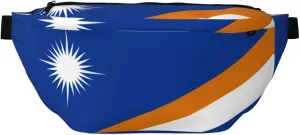 Flag Of The Marshall Islands Stylish Crossbody Waist Pack - Versatile And Compact Travel Pouch For Hands-Free Storage
