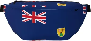 Flag Of The Turks And Caicos Islands Stylish Crossbody Waist Pack - Versatile And Compact Travel Pouch For Hands-Free Storage