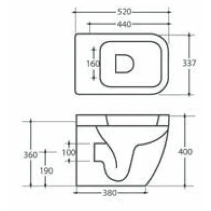 Frontline Metro Back-to-Wall Toilet with Soft-Close Seat