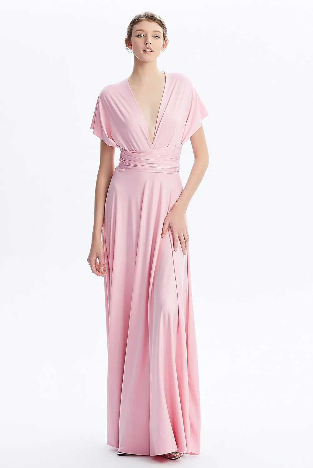 Infinity Dresses for Bridesmaids,Wedding Guest Dresses for Women,Plus Size Wrap Dress Long Maxi Convertible Multiway Dress