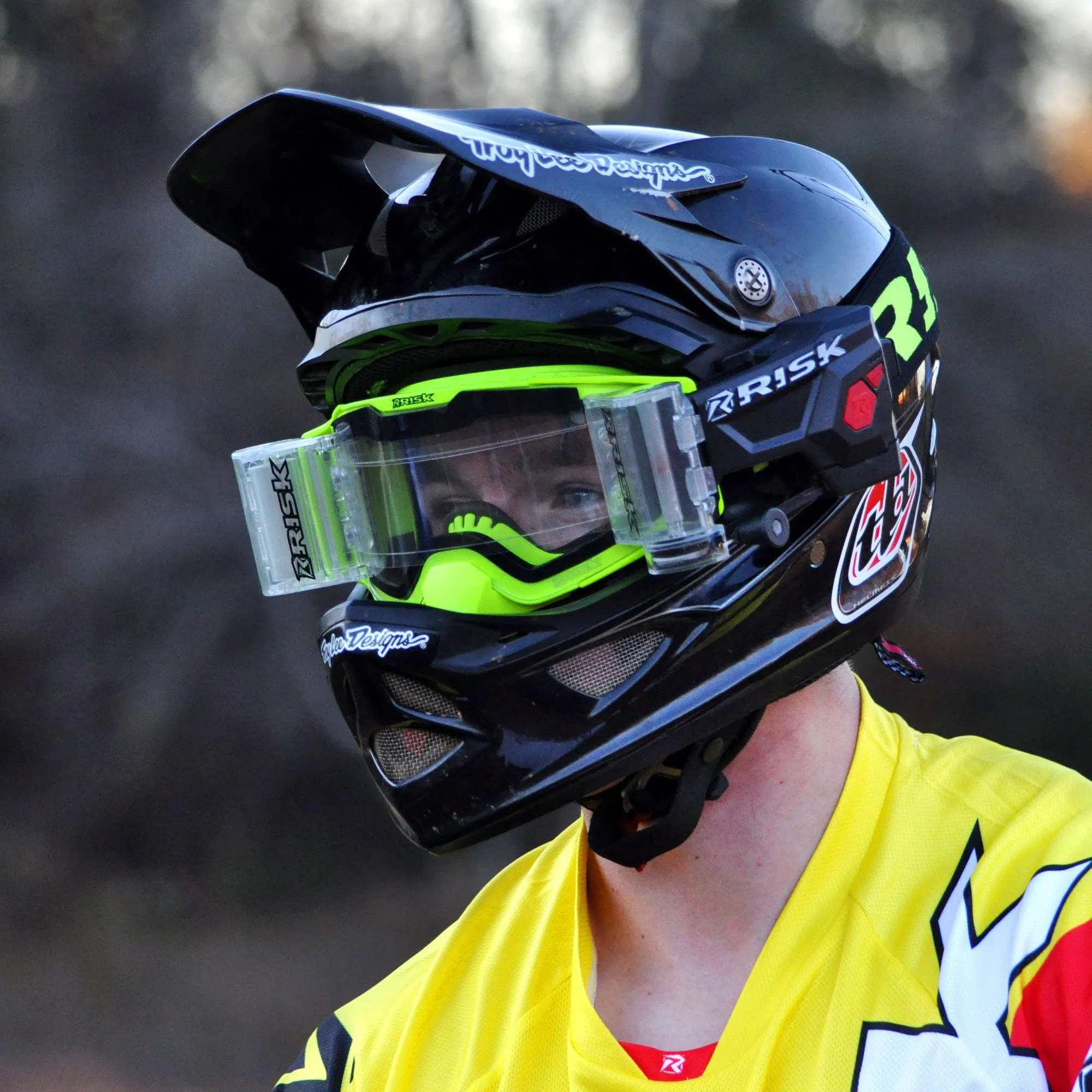 J.A.C. V3 MX ROLL-OFF Goggle - Ripper Mega Combo Kit