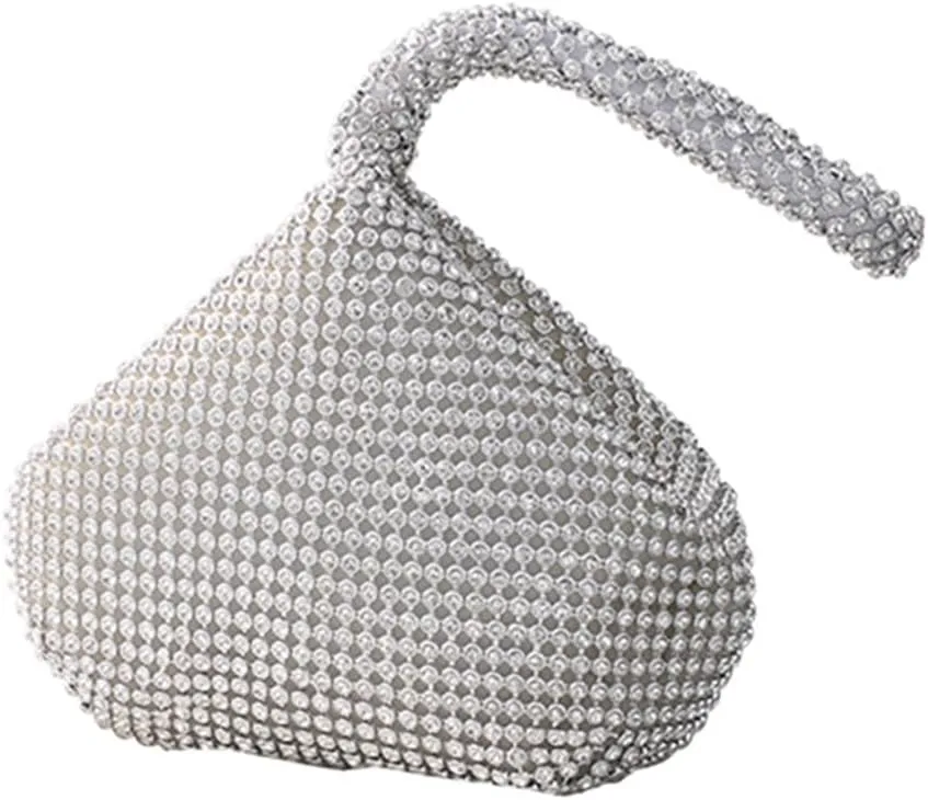 KAITAK Women's Triangle Bling Glitter Purse Sparkly Clutch Evening Luxury Bags Party Prom, L