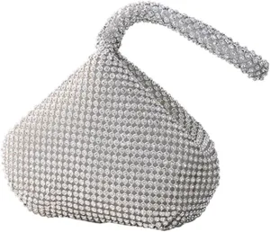 KAITAK Women's Triangle Bling Glitter Purse Sparkly Clutch Evening Luxury Bags Party Prom, L