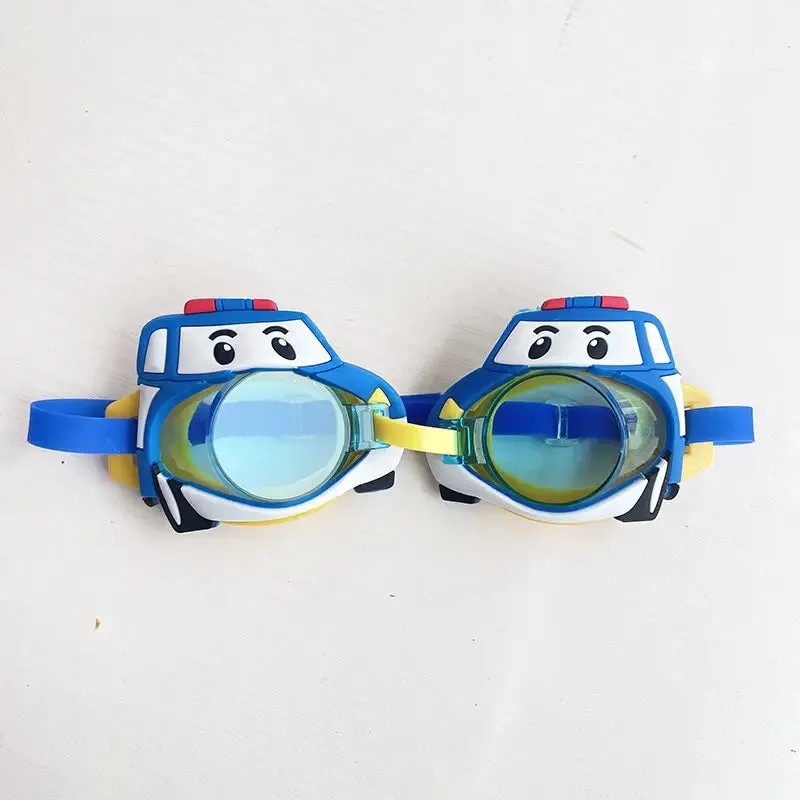 Kids Silicon Adjustable Swimming Goggles - Assortment