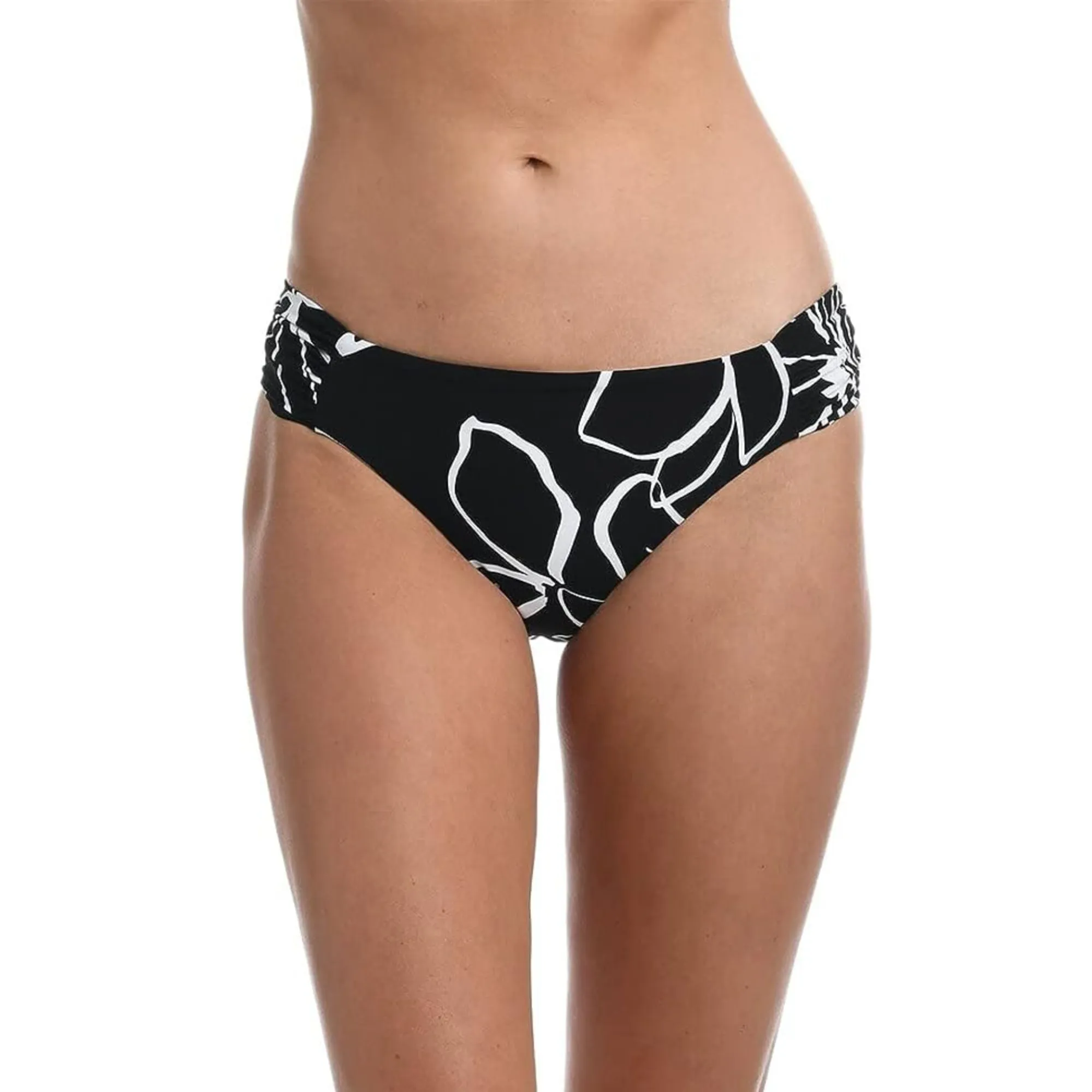 La Blanca Women's Moonlit Floral One Shoulder Sash Swim Top and Bikini Bottom Collection