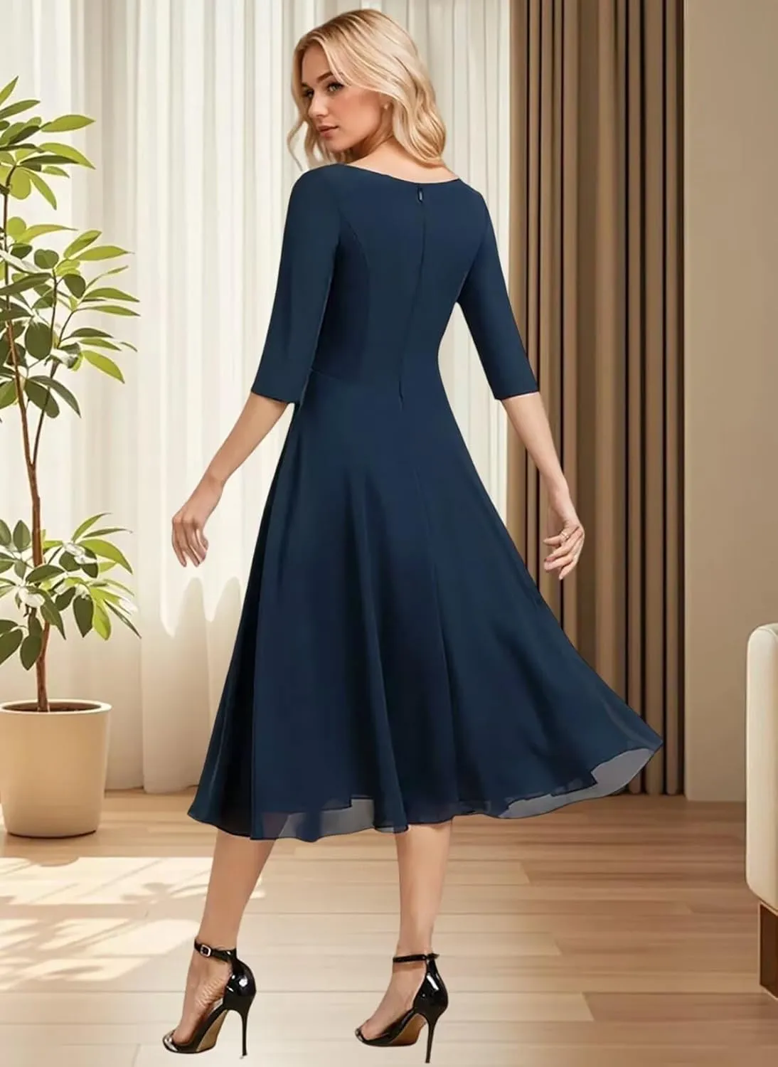 Lace Sequins Mother of The Bride Dresses 2025 Short Sleeve Wedding Guest Dresses for Women Long Chiffon A Line Formal Evening