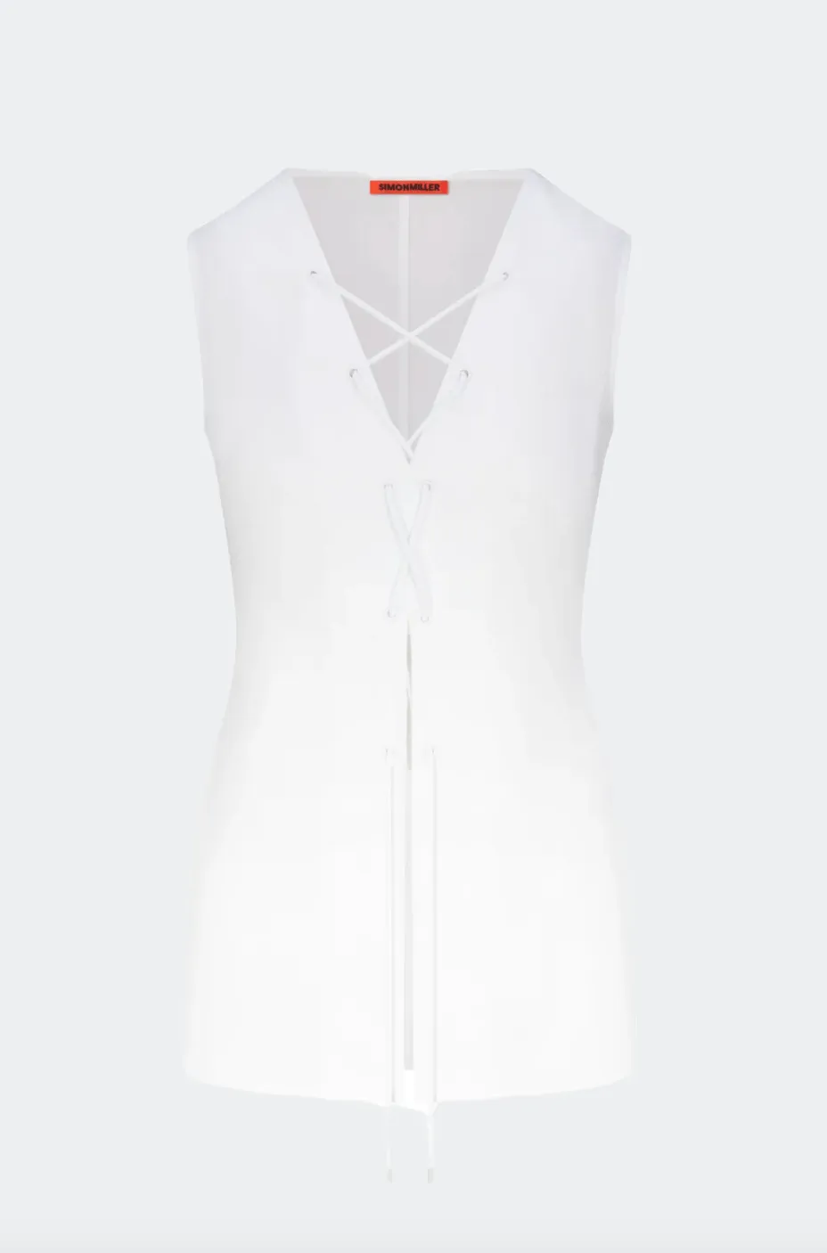 Lacy Poplin Tie Top