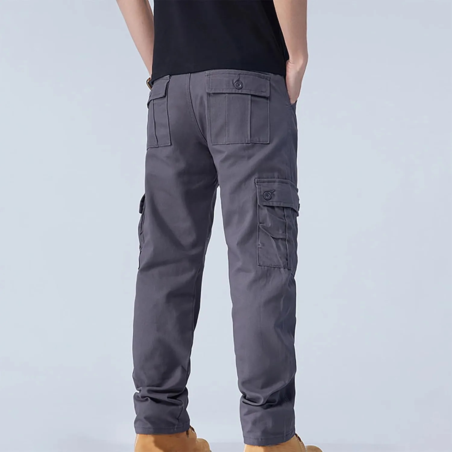 Mens Casual Pants Hiking Chino Cargo Pants Lightweight Outdoor Twill Jogger Sweatpants Loose Straight Leg Pants