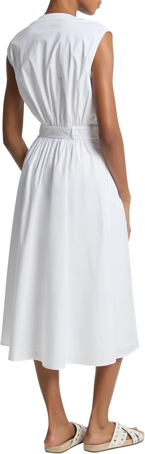 Michael Kors Women's Cotton Poplin Midi Dress
