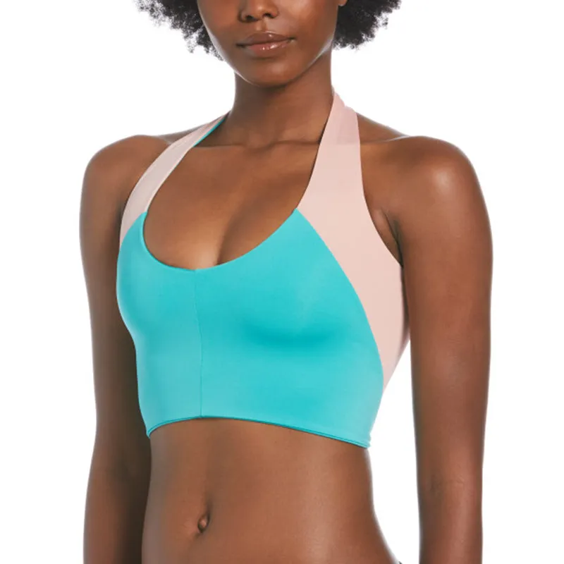 Nike - Women's Color Block 3 In 1 Bikini Top (Washed Teal)