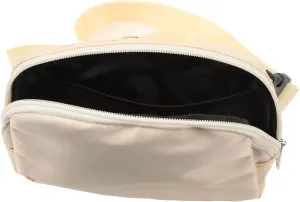 Nylon Fanny Pack, Adjustable Belt Waist Pouch with Zipper Pockets Rich Interior Layout Inner Layer Design Fashionable and Versatile for Daily Travel 600D (Nude)