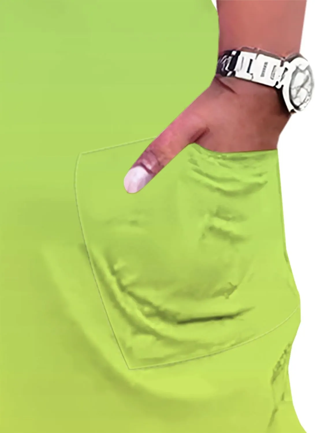 Plus Size Summer Casual Loose Dresses for Women Beach Swing Sundress Short Sleeve Tshirt Long Maxi Dress with Pockets