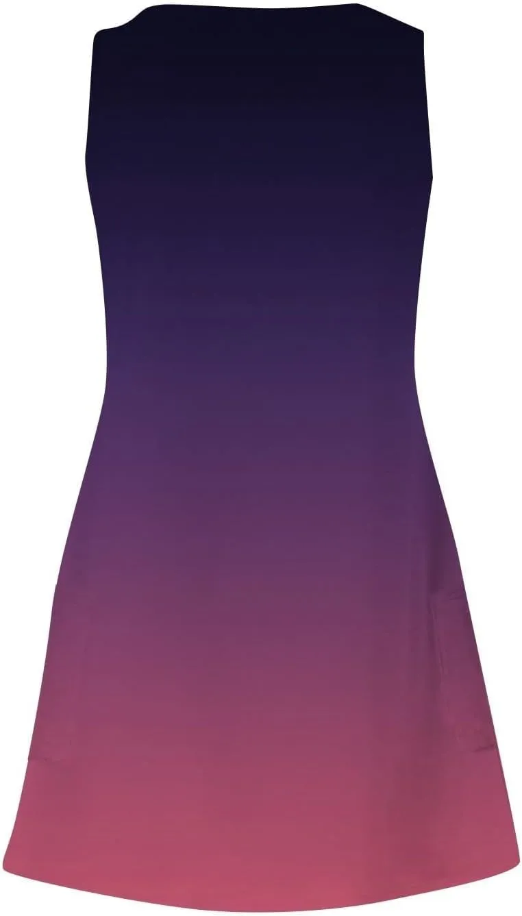 Plus Size Summer Dresses for Curvy Women Flowy Loose Fit Dress with Pocket