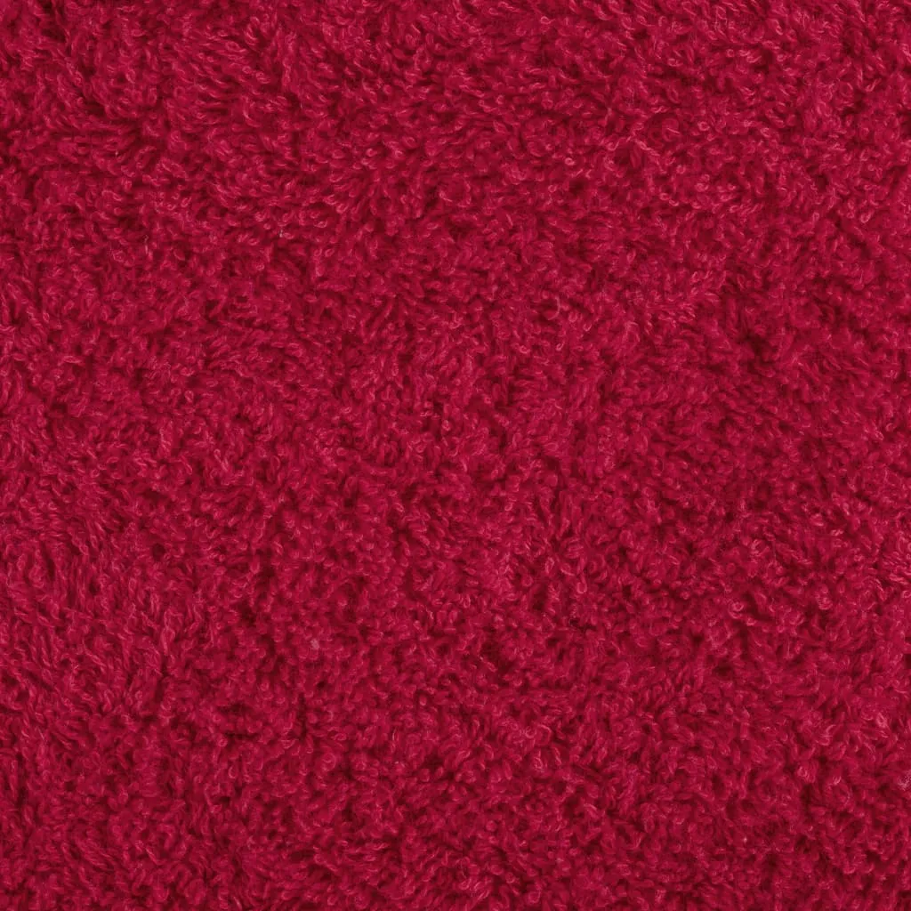 Premium Hand Towels 10 pcs Red 50x100 cm 600 gsm 100% Cotton