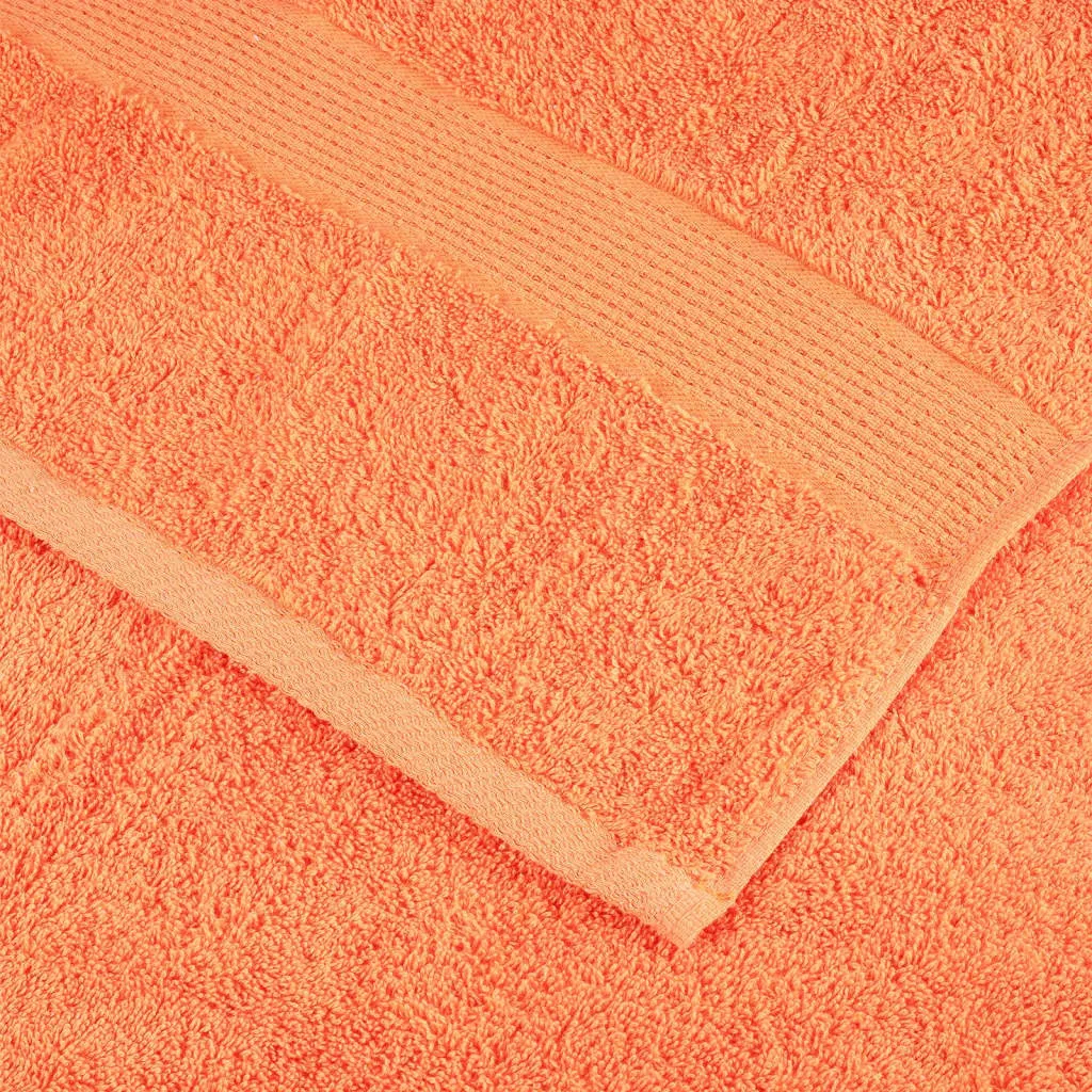 Premium Towels 4 pcs Orange 100x200 cm 600 gsm 100% Cotton