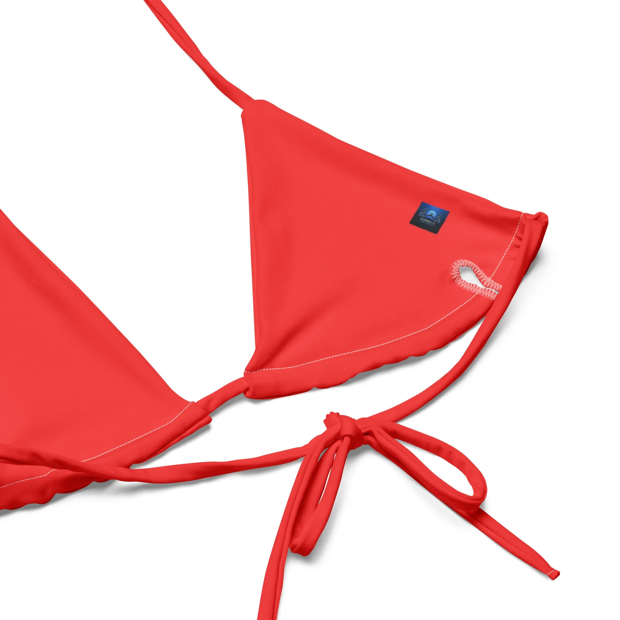 Red string bikini by Dumbbells and Hotels