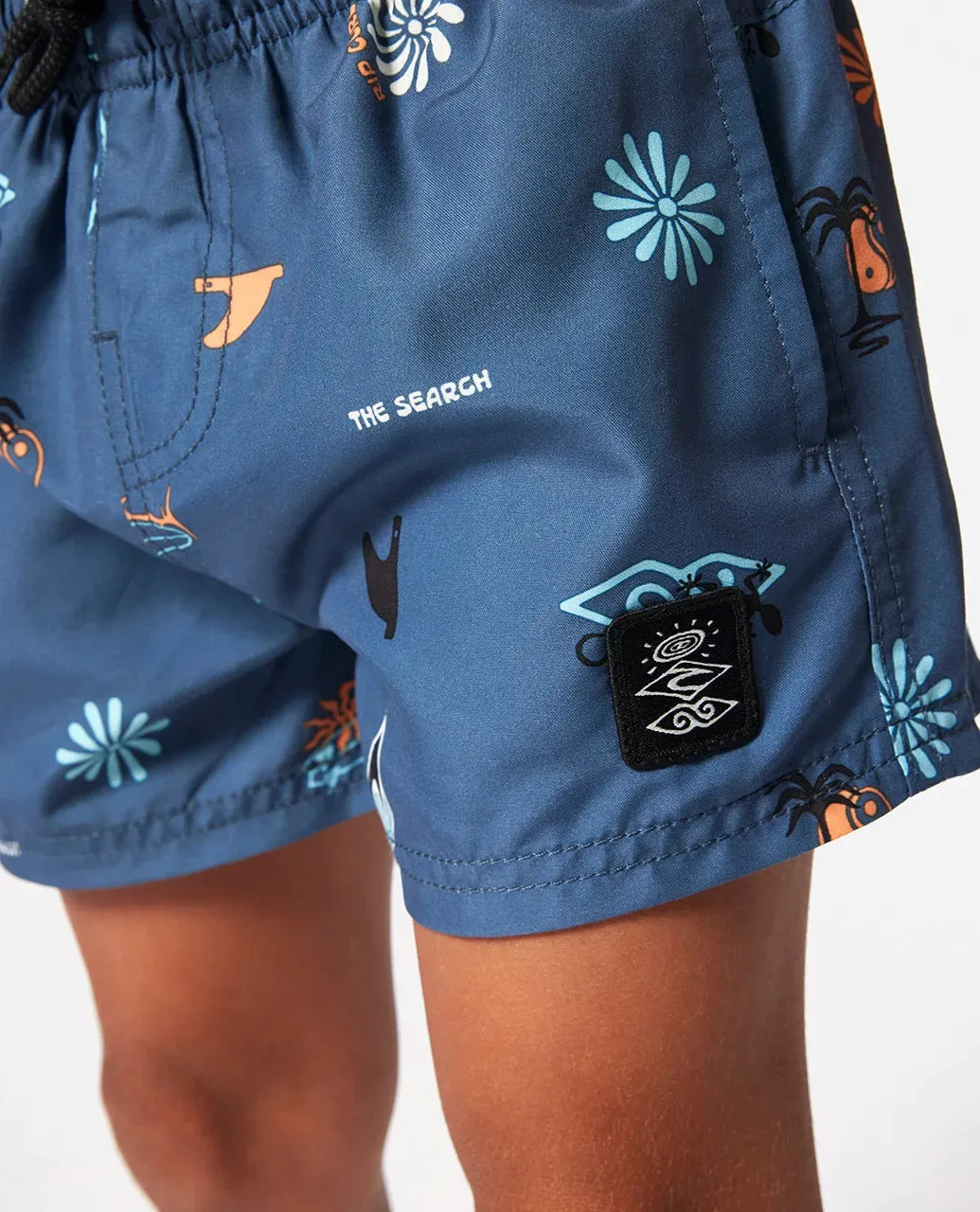 Rip Curl Kid's Grom Energy Volley Shorts Vintage Navy 027TBO-9435