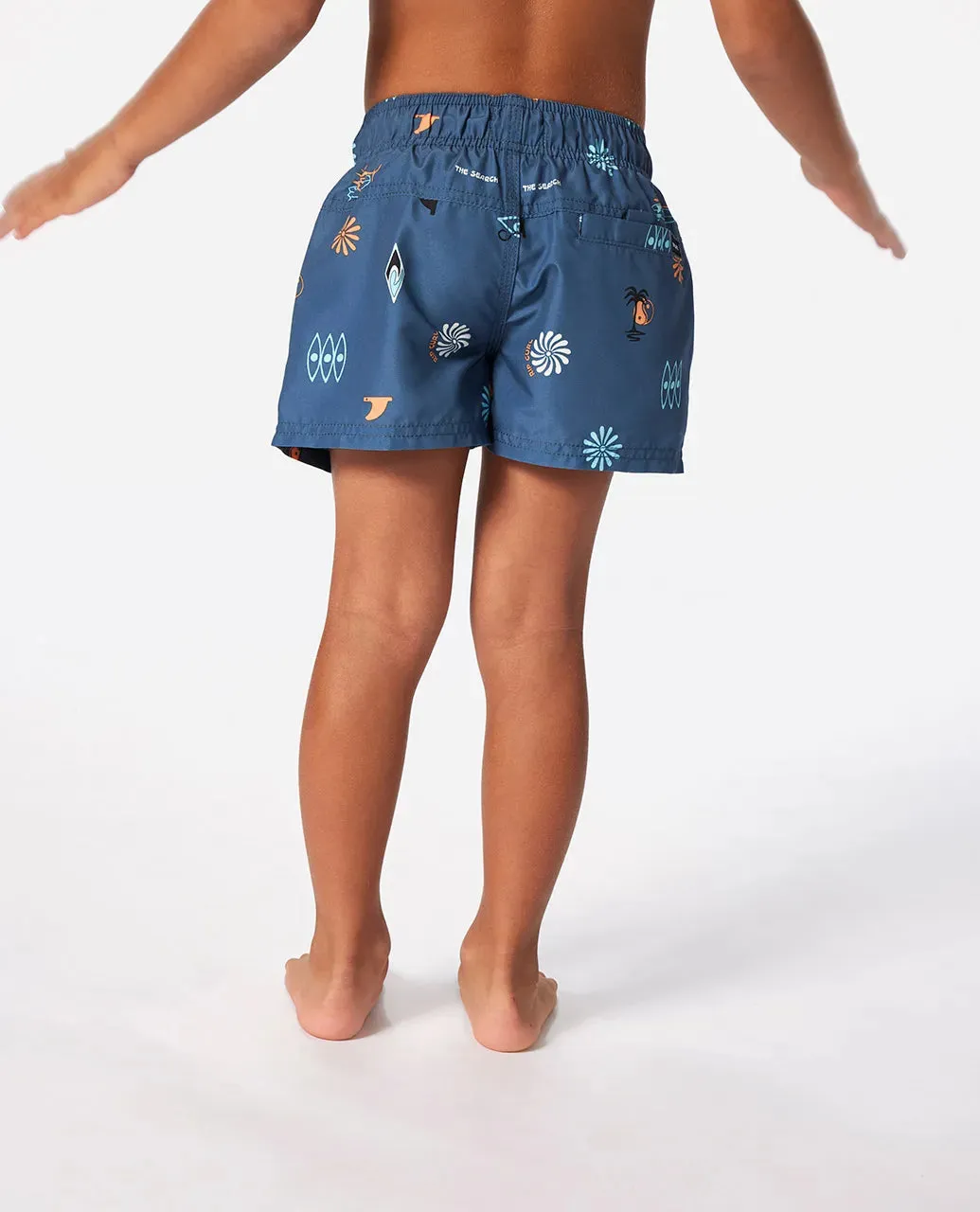 Rip Curl Kid's Grom Energy Volley Shorts Vintage Navy 027TBO-9435