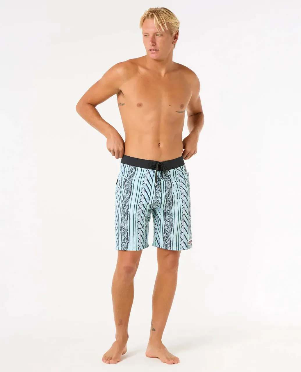 Rip Curl Men's Mirage Heritage Vert 19" Boardshorts Aqua 0BCMBO-0046