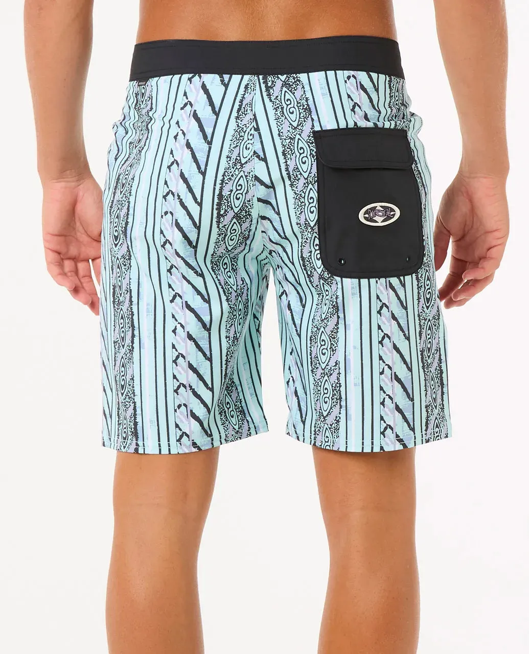 Rip Curl Men's Mirage Heritage Vert 19" Boardshorts Aqua 0BCMBO-0046