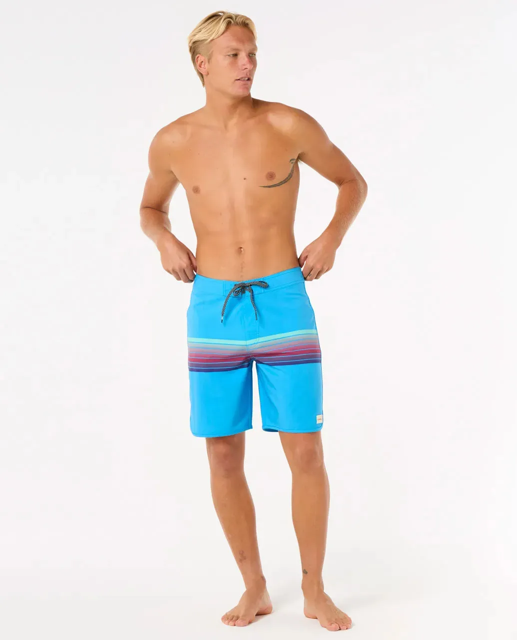 Rip Curl Men's Mirage Surf Revival 19" Boardshorts Blue Paint 0B0MBO-2216