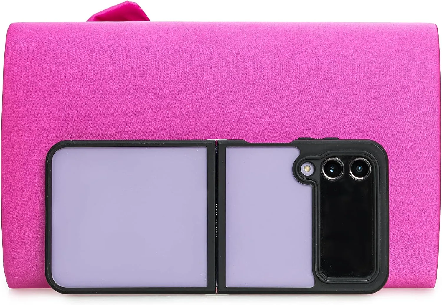 Satin Evening Bag Bow Flap Clutch Purse for Women Formal Party/Prom/Wedding