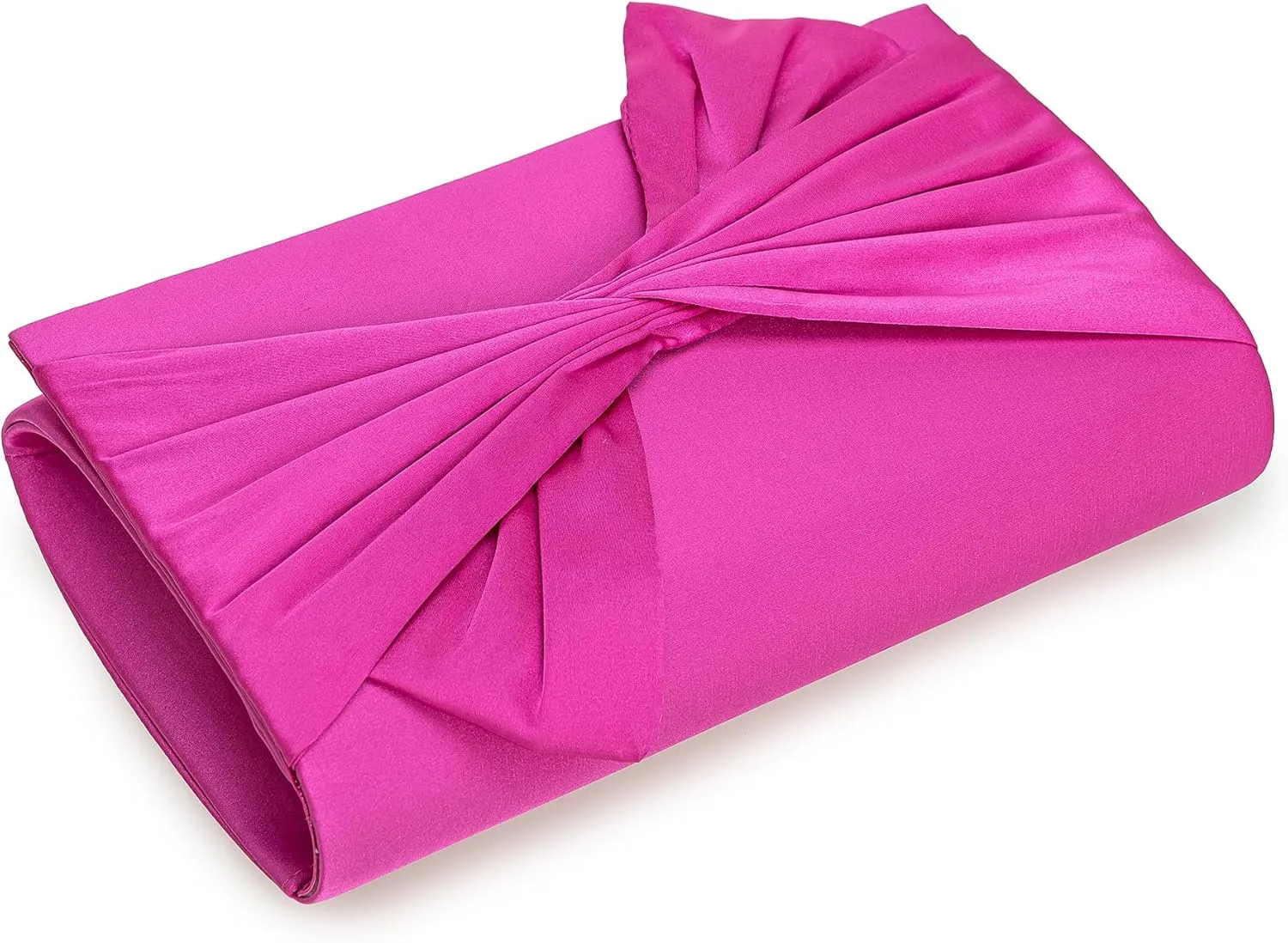 Satin Evening Bag Bow Flap Clutch Purse for Women Formal Party/Prom/Wedding