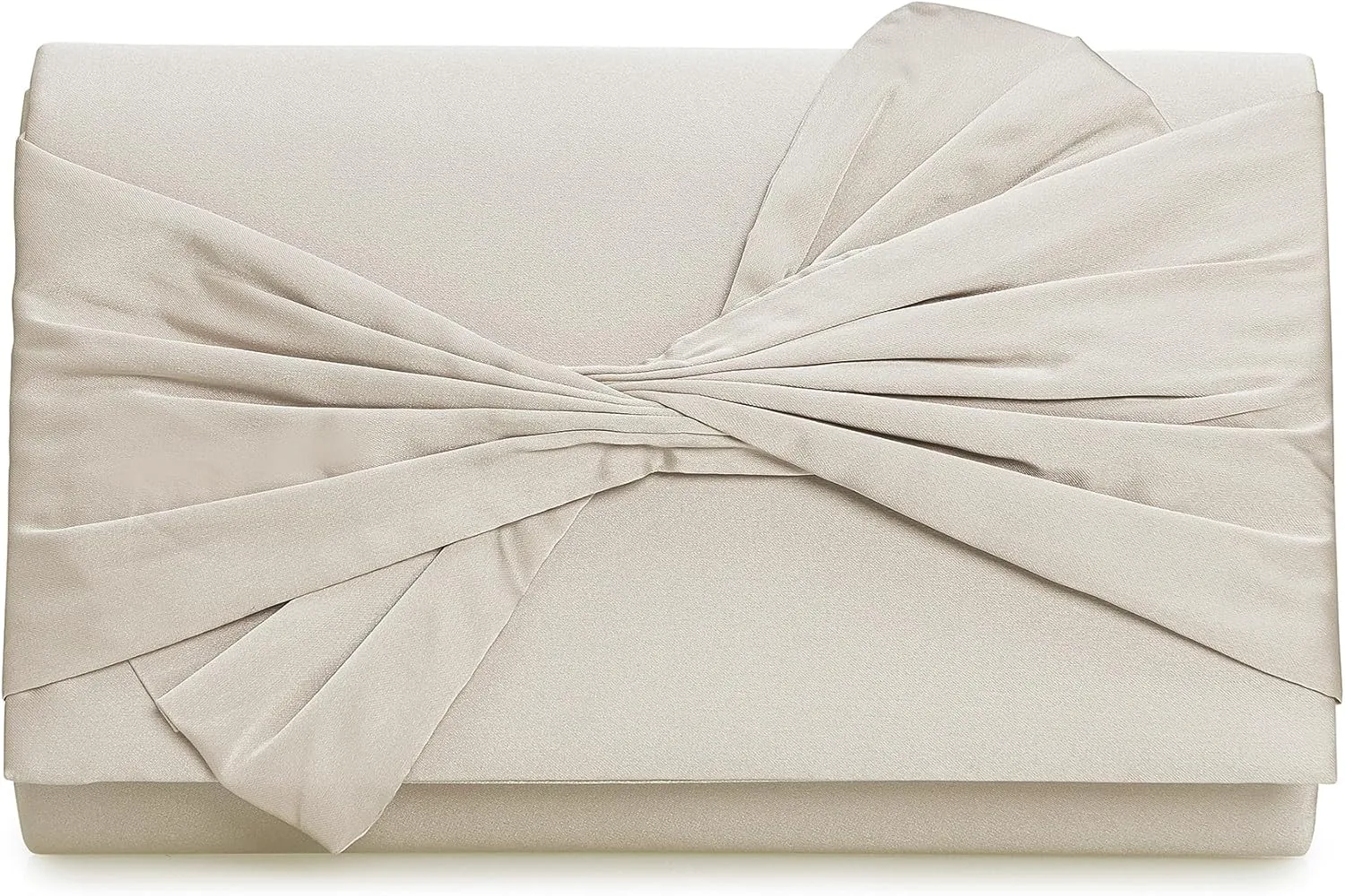 Satin Evening Bag Bow Flap Clutch Purse for Women Formal Party/Prom/Wedding