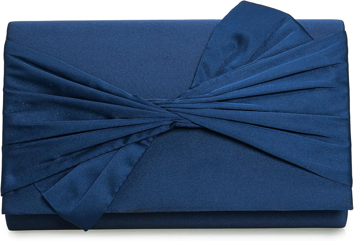 Satin Evening Bag Bow Flap Clutch Purse for Women Formal Party/Prom/Wedding