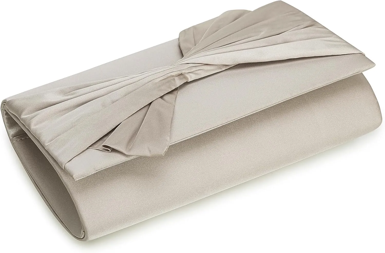 Satin Evening Bag Bow Flap Clutch Purse for Women Formal Party/Prom/Wedding