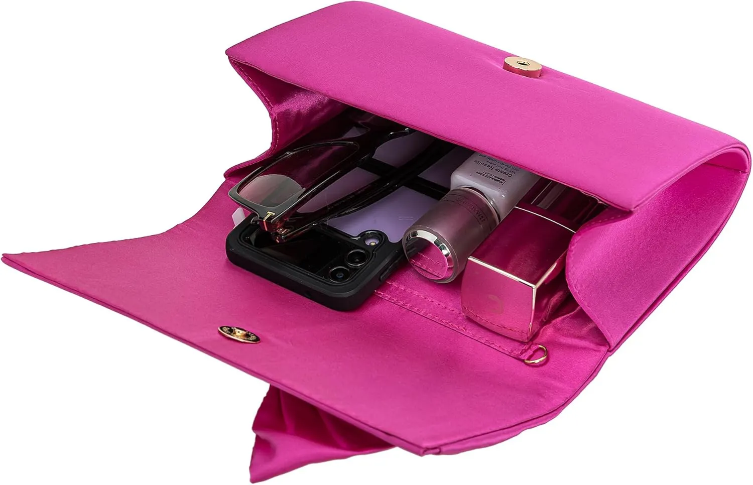 Satin Evening Bag Bow Flap Clutch Purse for Women Formal Party/Prom/Wedding