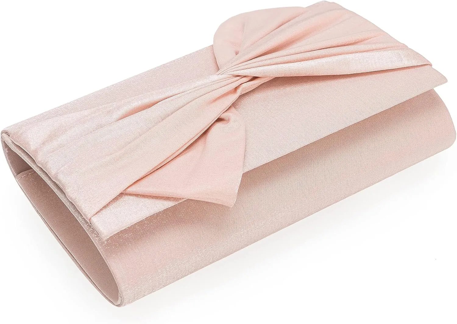 Satin Evening Bag Bow Flap Clutch Purse for Women Formal Party/Prom/Wedding