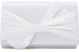 Satin Evening Bag Bow Flap Clutch Purse for Women Formal Party/Prom/Wedding